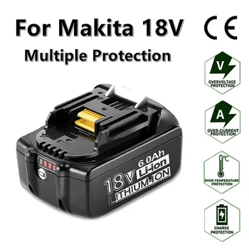 100% Originaal Makita 18V 5000mAh Laetav Elektrilised Tööriistad Makita Aku koos LED-Li-ion Asendamine LXT BL1860B BL1860 BL1850