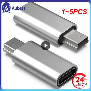 1~5TK Mini 5 Pin USB Adapter, B Male - > USB Type C Naissoost Andmed Andmete Edastamise Liides MP3 Digitaalne Kaamera, GPS