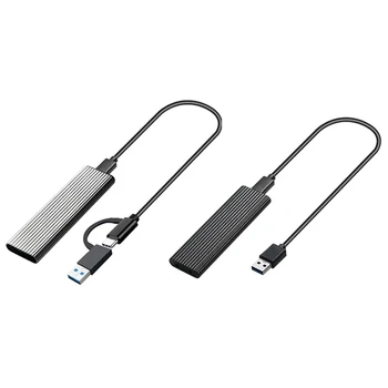 2 In 1 Dual Protokolli C-Tüüpi USB-3.1 Adapter SATA SSD HDD M. 2 NGFF SSD Ruum M2 kõvaketas