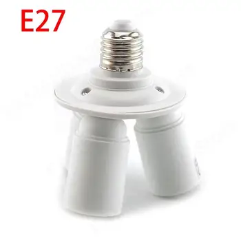 3 in 1 E27 Adapter plug Pirn Omanik Splitter Lamp Converter Lamp Alused LED E27 3 E27 LED valguse alus-Pistikupesa Adapter M20