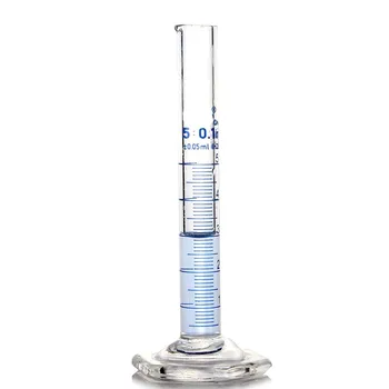 5 ml mõõtesilinder, mille Tila ja Lõpetamist koos Klaasi Heagon Baasi Labor, Keemia, Seadmed