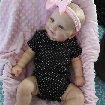 60/50CM Täielikult Silikoonist, Keha Uuestisündinud Baby Doll Maddie Tüdruk Väikelapse 3D Naha Toon on Nähtav Veenides Tõetruu Bebe Reborn