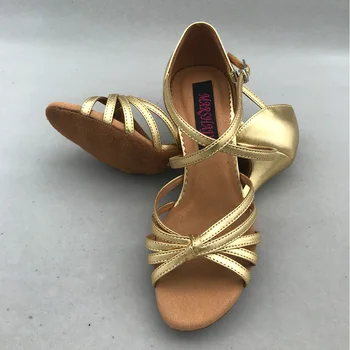 7.5 cm kontsa ladina Tantsu Kingad naistele Salsa kingad pratice mugavad kingad, ladina kingad MS6203GP madal kanna kõrge kontsaga saadaval