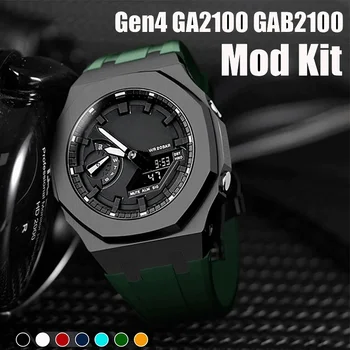 Gen4 Metal Puhul Bezel Frame GA2100 GAB2100 Casioak Mod kit Muutmine FrameFor ga2110 Metalli, Kummi Strap Accessory Hulgimüük