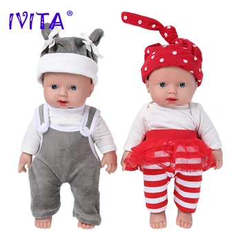 IVITA WG1505 30cm 1100g 100% kogu Keha Silikoon Uuestisündinud Baby Doll Realistlik Beebi Mänguasjad Pehme Bebe Nukud Lastele jõulukingiks