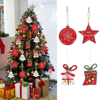 Jõulud Star Kaunistused/Tree/Pall/Kingitus Raud Ripatsid Xmas Tree Rippuvad Kaunistused Käsitöö Navidad Natal Noel Uus Aasta Ripats