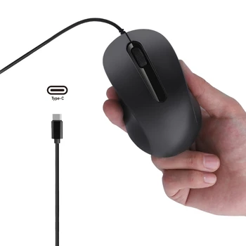 Kaasaskantav C-Tüüpi Hiir USB-C Hiired 3 Nööpi 1000DPI Ergonoomiline Gaming Mouse for Windows ARVUTI, Sülearvuti ja Rohkem C-Tüüpi Seadmete