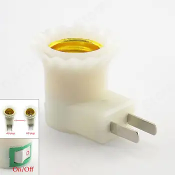 Led Lamp Adapter Lamp Omanik Converter Emane Pesa Tüüp E27 Baasi Nupp On/Off Lüliti Vahelduvvoolu Bulb Socket U27