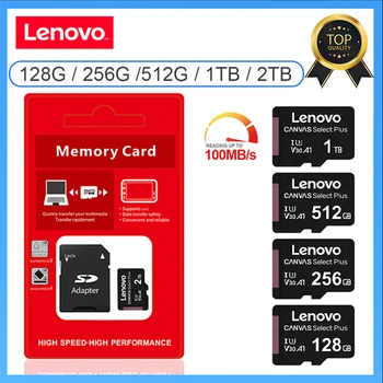 Lenovo Suure Mahutavusega A1 SD Kaart, Ultra 1TB 2TB Micro TF - /SD-Kaardi U3 High Speed Mälukaart 128gb Jaoks Telefon/PC/Digital Camera