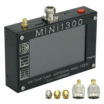 On 0,1-1300Mhz HF VHF-UHF-4.3 Tolline Antenni Analüsaator Vector Network Analyzer SWR Meter Sagedus Multimeeter Mini1300
