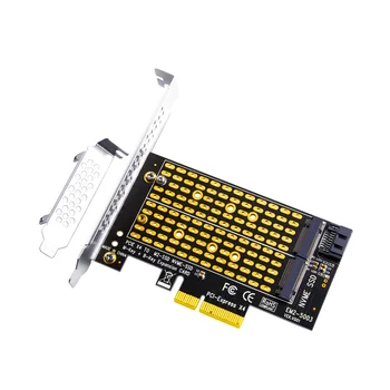 PCIE 4.0 M2/M. 2 Adapter SATA M. 2 SSD PCIE Adapter NVME/M2 PCIE Adapter SSD M2 SATA PCI-E Kaart Klahvi M +B Võti