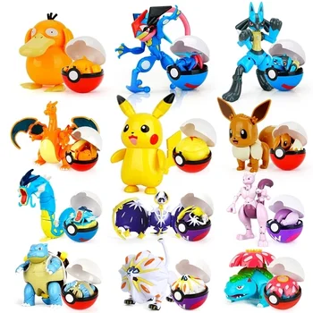 Pokemon Palli Variant Mänguasjad Mudel Pikachu Jenny Kilpkonn Tasku Koletised Pokemones Tegevus Joonis Mänguasjad, Laste poiss, tüdruk, Kingitused, mänguasjad