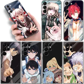 Populaarne Armas Anime Nägu Telefon Case For Samsung Galaxy S21 S22 Ultra S20 FE S8 S9 S10E S10 Pluss S10 Lite M23 5G Musta Pehme Kate