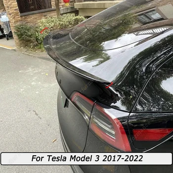 Tagumine Spoiler Tiiva Pagasiruumi Huule Tarvikud Spoilerid Läikiv Must ABS Keha Komplektid Tuning P Stiili Tesla Model 3 2017- 2020 2021 2022