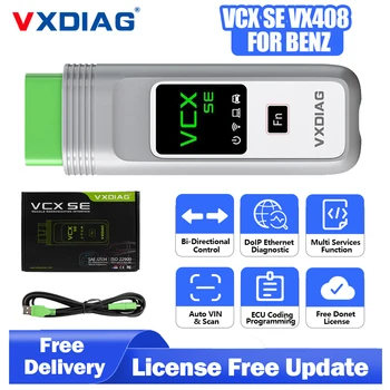 VXDIAG VCX SE VX408 Jaoks Mercedes Benz Star DoIP C6 SD Ühendust Kodeerimine, Programmeerimine Muuta Multiplexer DoNet Serveri Diagnostika Tööriist