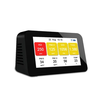 Õhu Kvaliteedi Anduri PM2.5 PM1.0 PM10 CO2 TVOC Osakeste Detektorid Temperatuur Niiskus Monitor